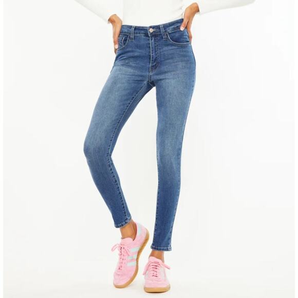 KanCan Julija High Rise Super Skinny Jeans Medium Wash Denim size 9 Undistressed - Picture 1 of 11